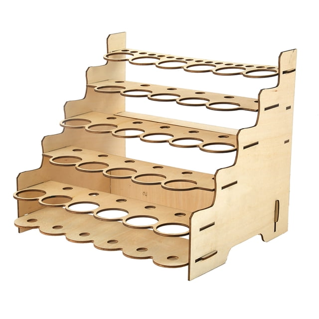 Estante de pigmento de madera para bricolaje, múltiples capas, suministros de pintura Irfora 6