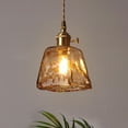 thumbnail image 4 of Iluminación colgante de latón cocina dormitorio Industrial granja luz con pantalla de cristal tejado lámpara colgante lámpara longitud Colco  accesorios de iluminación de techo, 4 of 8