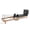 black, variant on Foldable Home Pilates Reformer with Jumpboard, Dual Resistance & Foldable Storage Design for Full Body Fitness