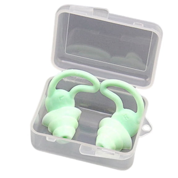 NEW Soundproof Earplugs Three Layer Silicone Waterproof Swimming Ear Plugs Sleep Noise Reduction Comfortable-A