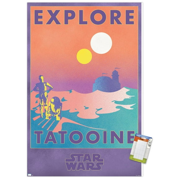 Star Wars: Tatooine - Explore Tatooine Wall Poster, 14.725" x 22.375"