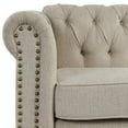 thumbnail image 2 of Morden Fort Beige Sofa Set for Living Room Furniture Button Tufted Chair and Loveseat 2 Pieces Fabric, 2 of 6