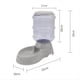 thumbnail image 2 of Comedero Automático para Mascotas, Recipiente para Perros y Gatos con Reposición Automática, Contenedor de Almacenamiento de Alimentos, Jarra, Suministros para Mascotas., 2 of 9