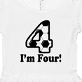 thumbnail image 4 of Inktastic 4 Year Old Soccer Party 4th Birthday Girls Toddler Dress, 4 of 5