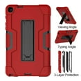 thumbnail image 5 of Case Fit Samsung Galaxy Tab A with S Pen 8.0 2019 Hybrid Shockproof Rugged Drop Protection Cover Built with Kickstand for Galaxy Tab A with S Pen 8.0 SM-P200 SM-P205 Tablet(Red+Black), 5 of 7