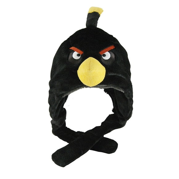 Angry Birds Chapeau en Peluche Oiseau Noir