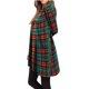 thumbnail image 1 of ICHUANYI Clearance Fashion Women Plaid Printing Loose Comfy Long Sleeve Button Dress(Green, L) ICHUANYI WER2023081501202, 1 of 5