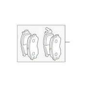 Genuine OE Mitsubishi Brake Pads - 4605A684 Fits select: 2006-2009 MITSUBISHI ECLIPSE GS, 2010-2012 MITSUBISHI ECLIPSE GS SPORT