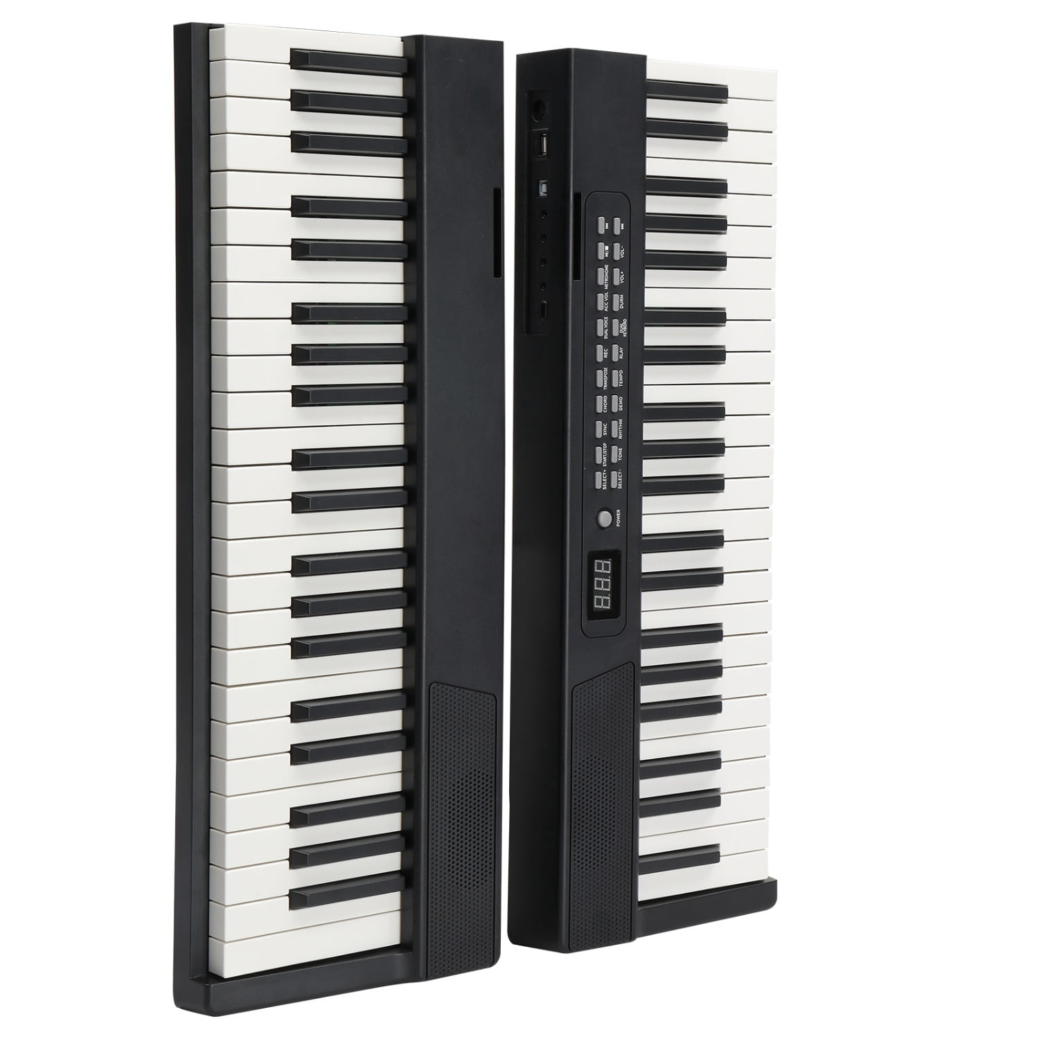 GPP-204 88 Key Magnetic Connection Piano Semi-Weighted Standard Digital Piano with MIDI Bluetooth, Handbag，Headphone，for Piano Lover Black color