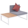 thumbnail image 5 of vidaXL 5 Piece Patio Lounge Set with Cushions Aluminum and WPC, 5 of 9