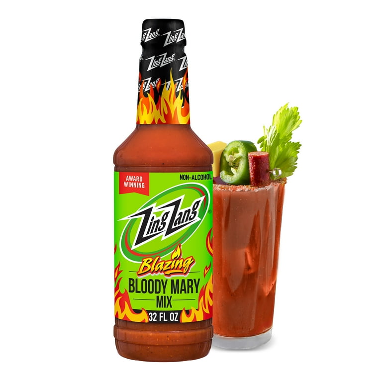 Zing Zang Blazing Bloody Mary Mix, Non-Alcoholic Cocktail Mixer, 32 Fl Oz Bottle - Walmart.com Zing Zang Blazing Bloody Mary Mix, Non-Alcoholic Cocktail Mixer, 32 Fl Oz Bottle - Walmart.com