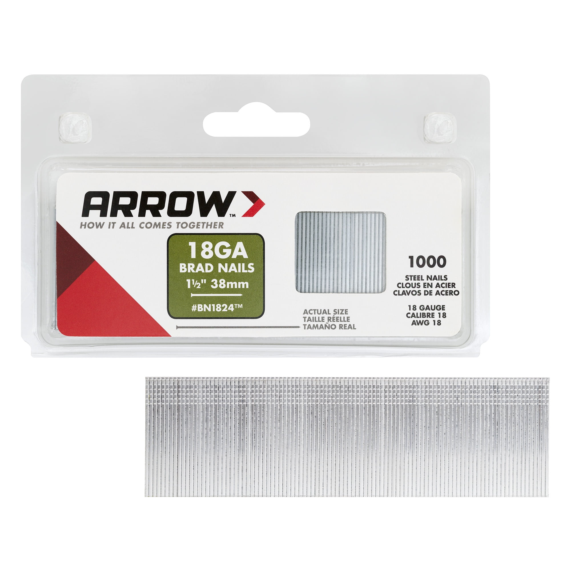 Arrow Brad Nails 18 Gauge 3/4" 20mm BN1812B for sale online 