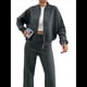 thumbnail image 2 of Conjuntos de Salón para Mujer, Conjunto Deportivo de 2 Piezas, Sudadera, Pantalón Deportivo de Pierna , Conjunto Deportivo A Juego Gris Oscuro L, 2 of 8