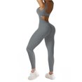 thumbnail image 6 of Surakey Yoga Pants for Women Wide Leg Palazzo Pant Athletics Flare Trousers Bell Bottoms Sleeveless Overalls Jumpsuits Square Neck Playsuit One Piece Workout Rompers, 6 of 6