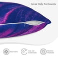 thumbnail image 5 of Bingfone Neon Gradient Blue Linen Throw Pillow Covers Cushion Case Pocket Button Vintage Farmhouse Pillowcase for Sofa Couch Bed 18"x18", 5 of 9