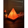 thumbnail image 2 of Mogul- Miniature USB Himalayan Salt Lamp Pyramid Crystal Salt Rock Lamp for Office,Home Deco,Yoga,Holiday Gift - Hand Carved,Genuine Wood Base, 2 of 5
