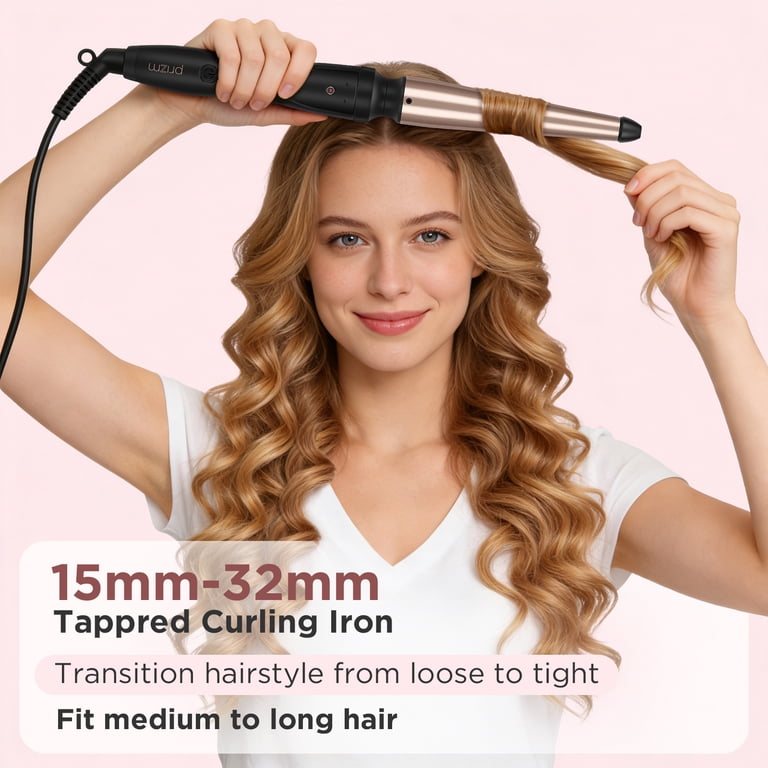 Prizm 3-in-1 Interchangeable Barrel Curling Wand Set photo 7