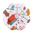 thumbnail image 4 of Cojín con forma de calabaza, alfiletero, portátil, duradero, para adultos, soporte ligero para agujas, accesorios de costura para bordado artesanal Naranja, 4 of 8
