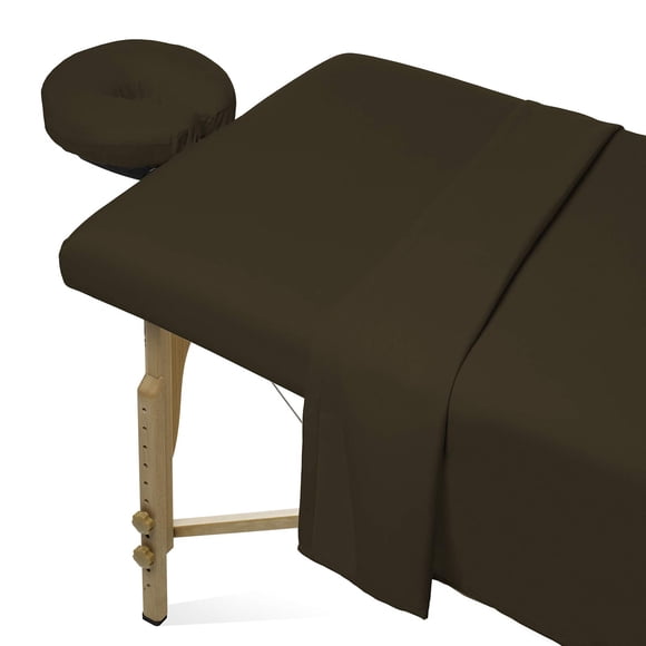 Juego de sábanas de microfibra Saloniture para mesa de masaje, 3 piezas