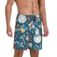 thumbnail image 2 of Fotbe Christmas Snowman Gift Pantalones Cortos de Pijama para Hombre, Ropa de Dormir, Pantalones de Pijama Cortos para Hombre-X-Large, 2 of 6