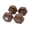 Brown, variant on CanDo Vinyl Coated Dumbbells Pair Violet 2 lb 2pc Handheld Weights for Muscle Training and Workouts, Color Coded Anti-Roll Home Gym Equipment, Beginner and Pro