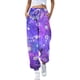 thumbnail image 2 of Pantalones jogger mujer Gibobby estampados con cordón de cintura alta morado L, 2 of 4
