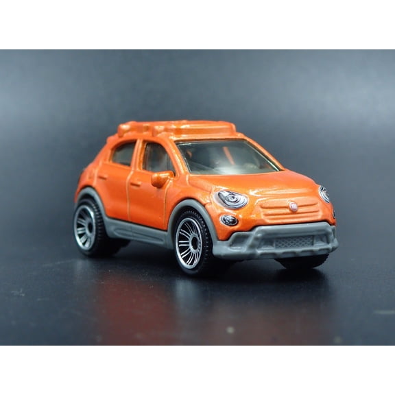 Open Box 2015-2024 FIAT 500X 4 FOUR DOOR ORANGE 1/64 SCALE COLLECTIBLE DIECAST MODEL CAR