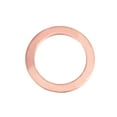 thumbnail image 4 of 30 Pcs 10.3mm x 14mm x 1mm Copper Flat Washer for Screw Bolt, 4 of 5