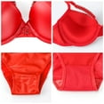 thumbnail image 4 of Patent Leather Metallic Lingerie Set Bra and Panty Set for Women, 4 of 5