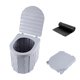 thumbnail image 1 of Portable foldable camping toilet with lid waterproof black, 1 of 4