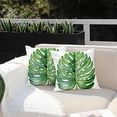 thumbnail image 2 of Outdoor Pillow Covers 18x18 Inch Set of 2 Palm Leaf Decor Waterproof Throw Pillow Covers Farmhouse Outdoor Waterproof Pillow Covers Decor for Patio Funiture Garden Sofa Couch 6D, 2 of 6