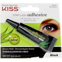 2 Pack - KISS Strip Lash Adhesive with Aloe, Black 0.25 oz
