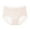 Pink, variant on Women Ultra Thin Ice Silk Underwear Seamless Mid Waisted Stretchy Panties Ladies Breathable Sheer Briefs