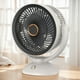 thumbnail image 3 of Ventilador de circulación de escritorio, ventilador de pared de 4 velocidades con luz para sala de estar, 3 of 9