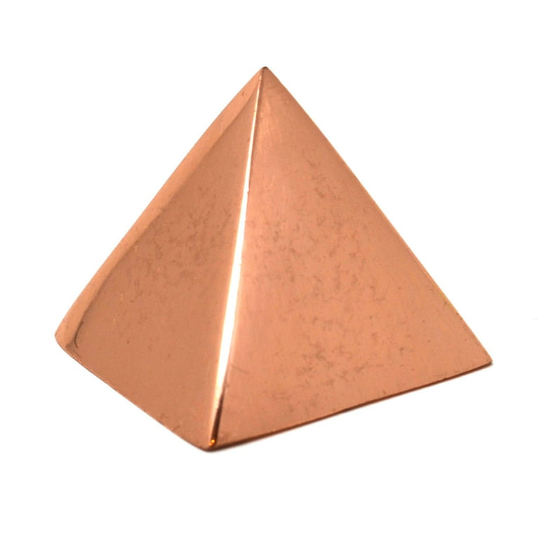 100% Solid Copper Pyramid ~1.25in Giza shaped for Meditation , Body Healing  , Reiki Balancing Chakras , Crystal Recharging , Focused Energy