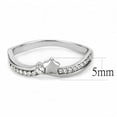thumbnail image 2 of Luxe Jewelry Designs Women's Stainless Steel Star Shaped Channel Ring with AAA Grade CZ - Size 6, 2 of 4