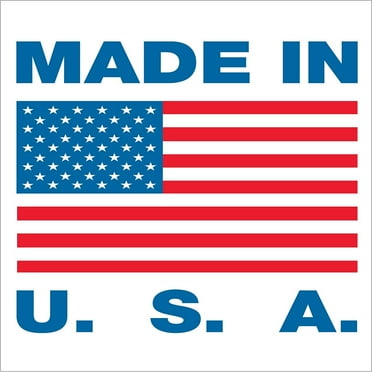 Tape Logic USA306 0.63 x 0.63 in. Made in U.S.A. Labels - Red, White & Blue - 500 per Roll