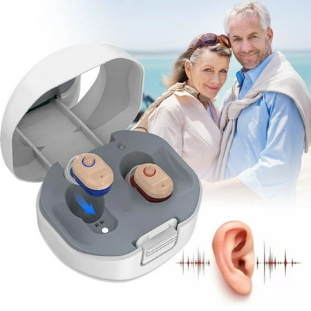USING Sound Amplifiers for Ears, Noise Reduction, in-ear Rechargeable Personal Sound Amplifiers with Portable Charging Case, PSAP for Seniors and Adults