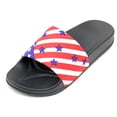thumbnail image 3 of Luckers Girl's American Flag Slide Sandals, Size: 4 M US Big Kid, 3 of 5