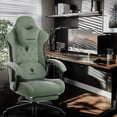 thumbnail image 2 of Dowinx Gaming Chair with Heated Massage Lumbar Support,Big and Tall Fabric Gaming Chairs for Adults with Footrest, Ergonomic Computer Game Chair with Poket Spring Cushions, 350lbs, Green, 2 of 8
