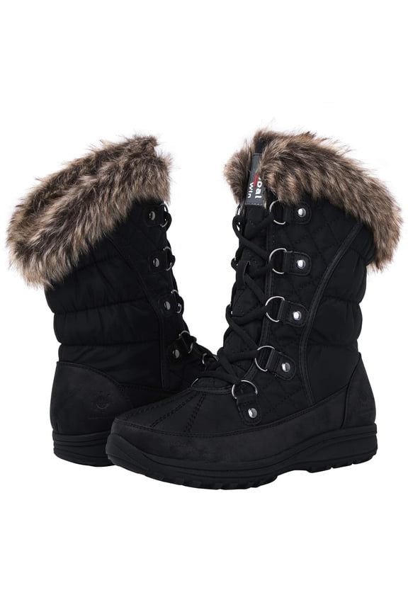 GLOBALWIN Women's 1817 Snow Boots (9 M US Women's, 1817Black)
