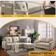 thumbnail image 4 of Pingliang Home Living Room Furniture Set,Sectional Sofa with Storage Ottoman and Loveseat,Modern 3 Seat Couch L Shaped Sofa with Storage Pockets,Modern 5 Seater Set for Living Room Apartment APT, 4 of 7