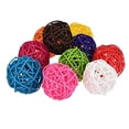 thumbnail image 3 of facefd 10pcs Rattan Ball Bird Toy DIY Accessory Toy for Parrot Budgie Parakeet 4cm, 3 of 8