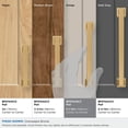 thumbnail image 4 of Amerock Lintel 5-1/16 inch (128mm) Center-to-Center Champagne Bronze Cabinet Pull, 4 of 7