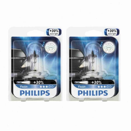 2 pc Philips 9003PRB1 Vision Headlight Bulbs compatible with 9003-XV