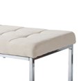 thumbnail image 3 of CorLiving Huntington Wide Chrome Base Rectangular Fabric Bench, 3 of 5