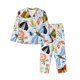 thumbnail image 1 of Fotbe Insects and Flowers Conjunto de Pijama de Manga Larga para Mujer con Estampado, Ropa de Dormir de 2 Piezas, Conjunto de Casa Suave y Cómodo con Bolsillos-X-Large, 1 of 7