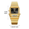 thumbnail image 2 of Women's Vintage Digital Watch with Clear Display, Stainless Steel Strap, Alarm and Stopwatch Functions for Daily Casual Wear, 2 of 5