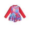 thumbnail image 2 of HWJAD Little Girl Rash Guard Long Sleeve Swimwear Mermaid One Piece Swimsuit with Skirt Bathing Suit 1-6 Years, 2 of 9