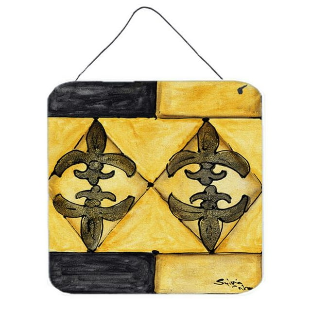 Black Gold Aluminium Metal Wall Or Door Hanging Prints